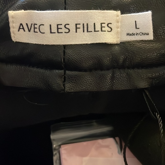 Avec Les Filles Faux Leather Pants - Picture 9 of 9